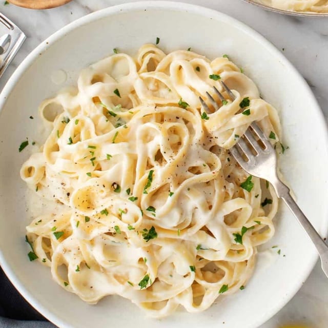 Fettuccine Alfredo.