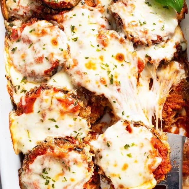 Eggplant Parmesan.