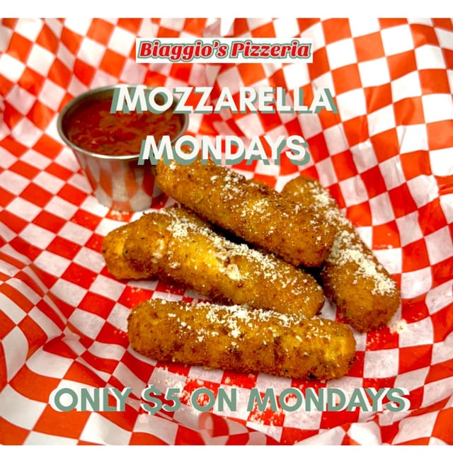 $5 Mozzarella Monday.