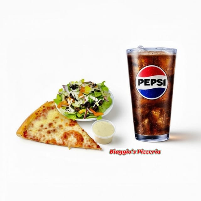 1 Slice & Side Salad.