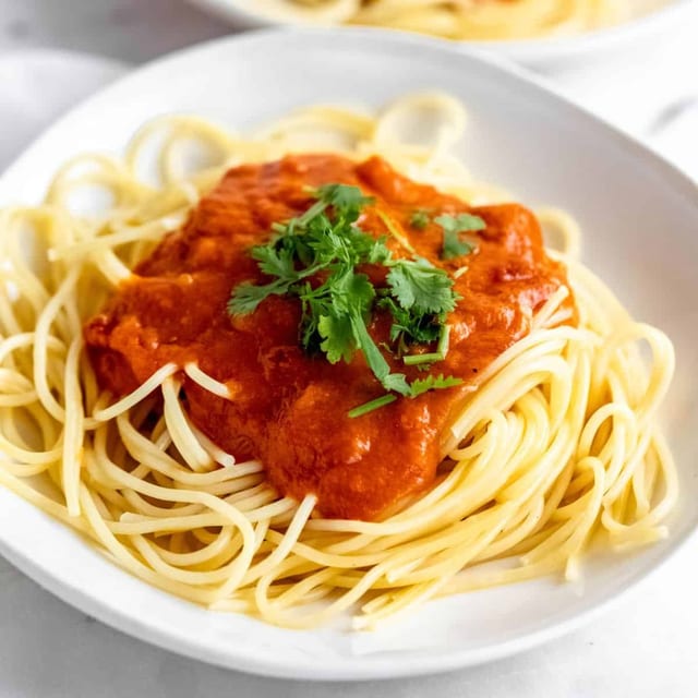 Spaghetti Marinara.