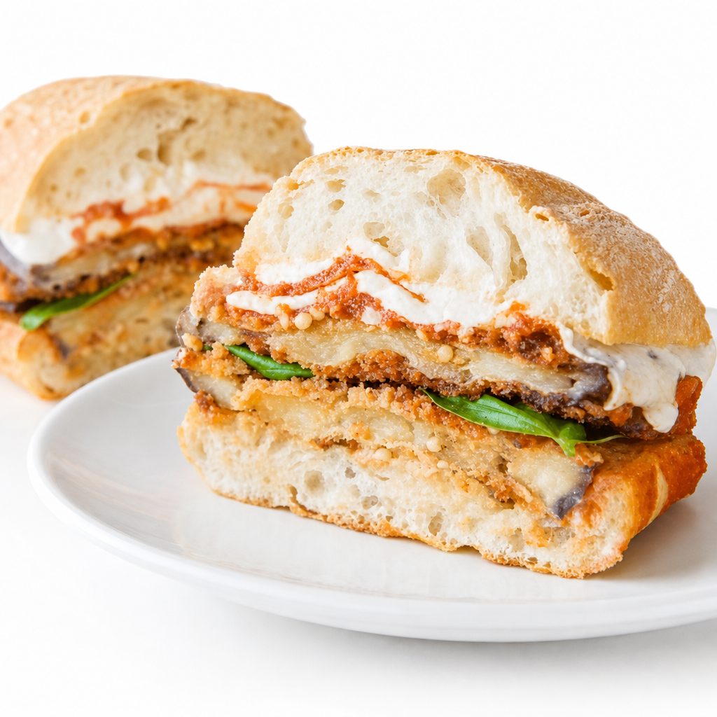 Eggplant Parmesan Sub.