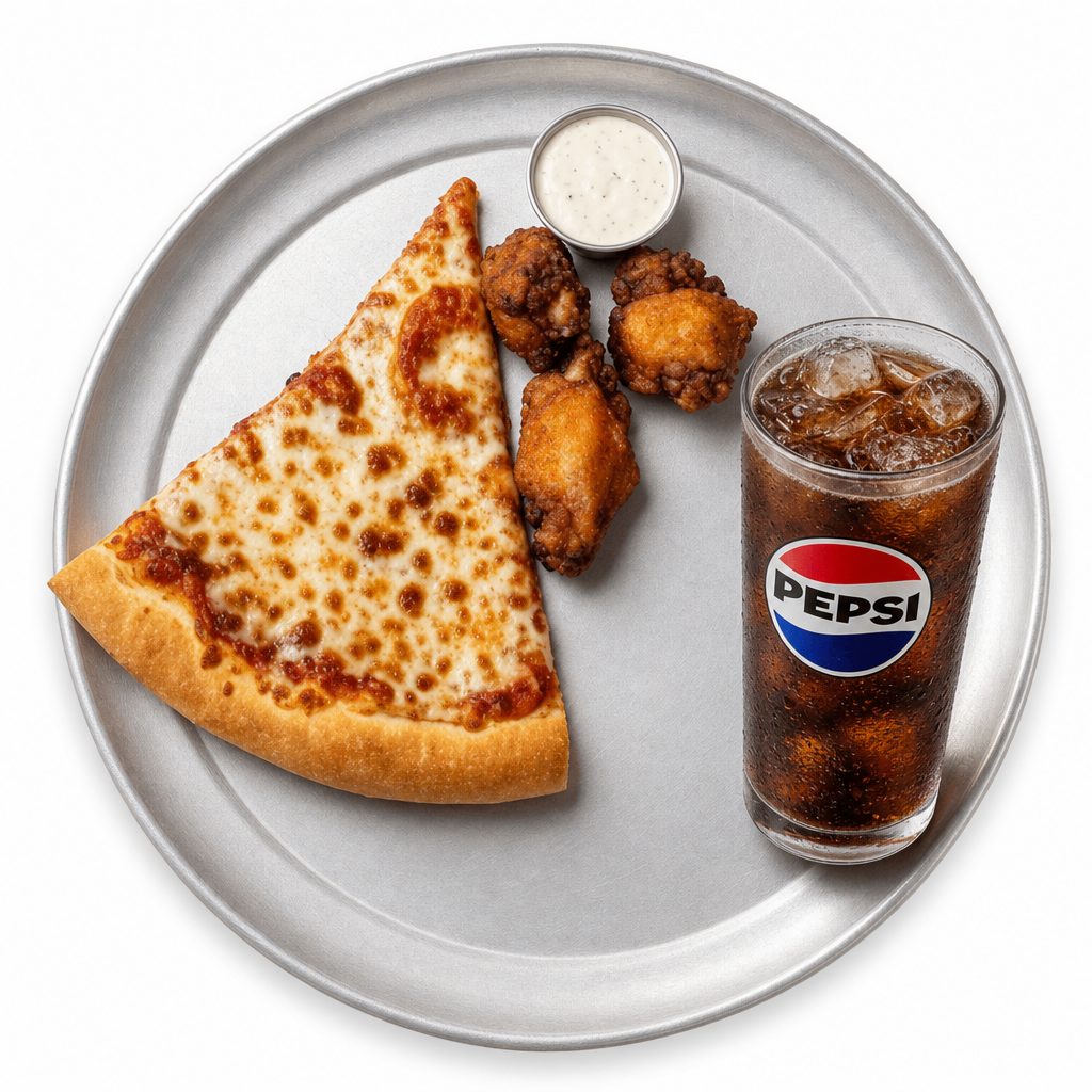 1 Slice & 3 Wings.