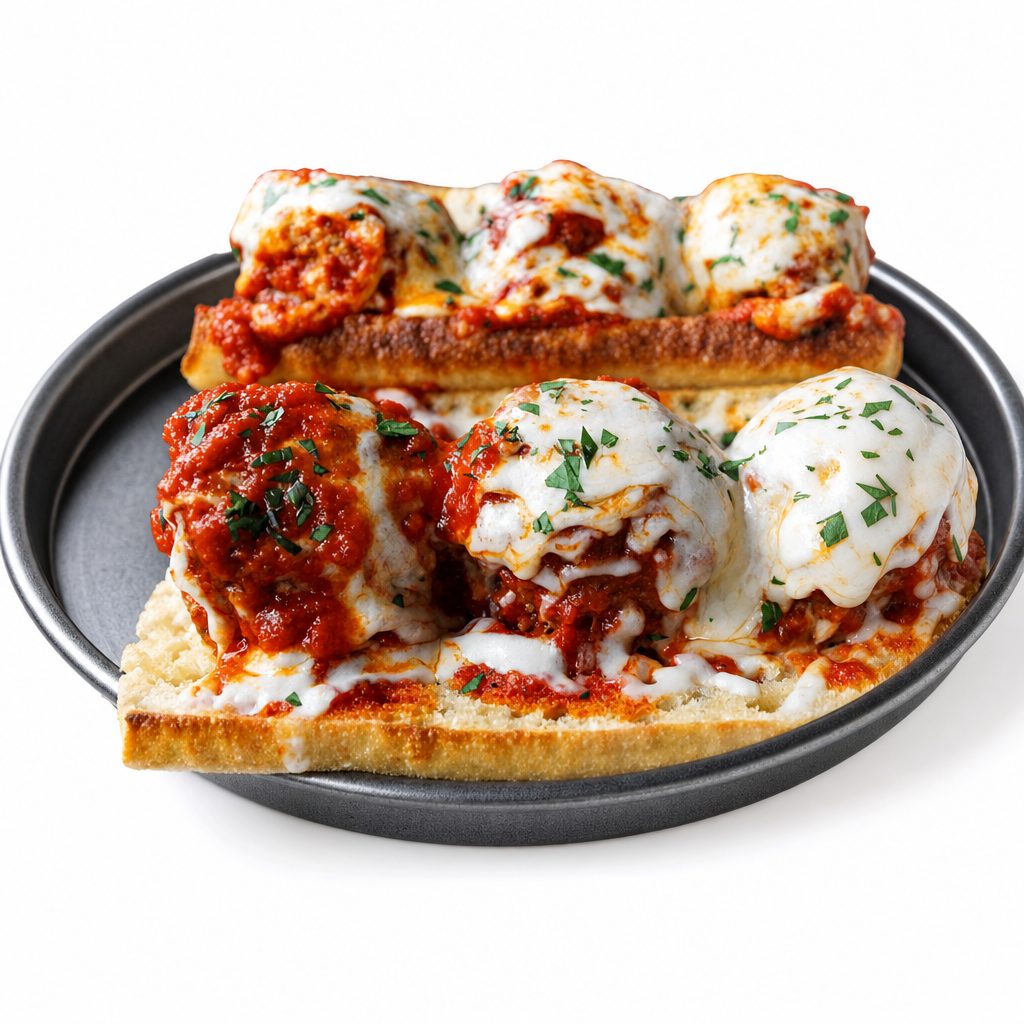 Meatball Parmesan Sub.