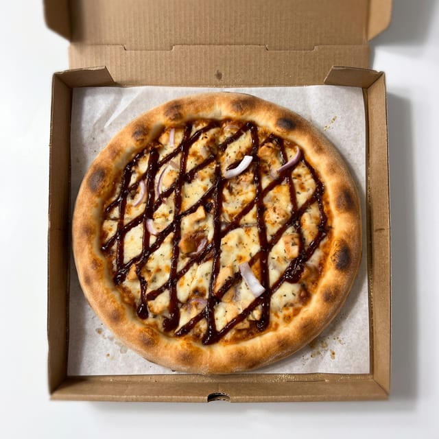 BBQ Chicken Pizza.