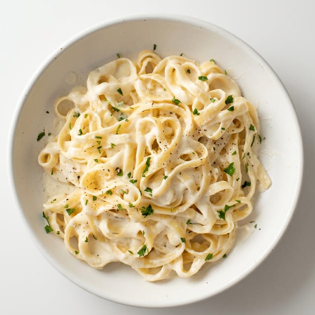 Fettuccine Alfredo.