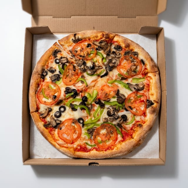Veggie Gluten Free Pizza.