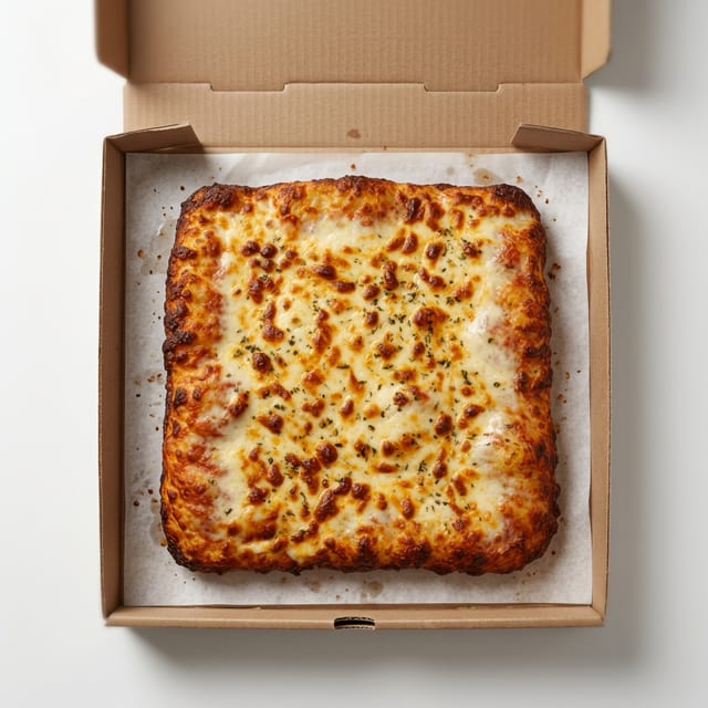 Sicilian Style Pan Pizza.