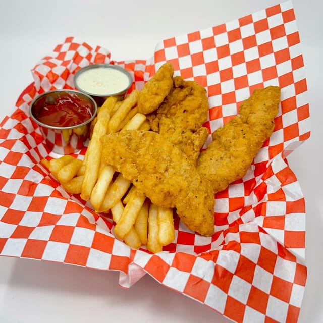 Chicken Fingers with Fries.